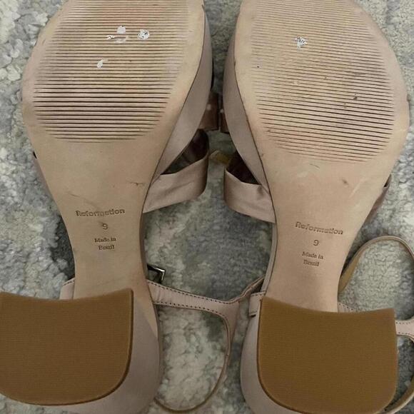 Reformation Maize Platform Heeled Sandals - Picture 6 of 6